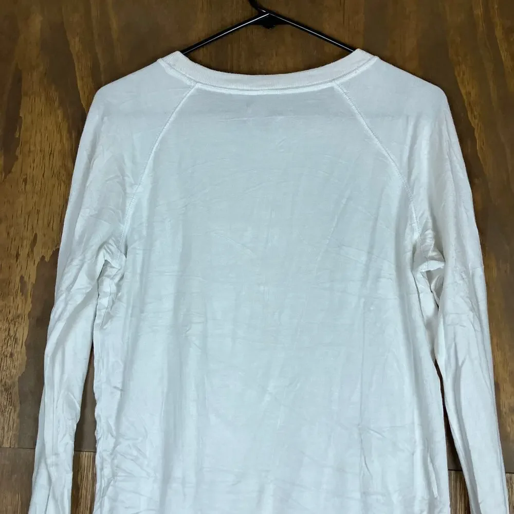 Athleta Womens Sweatshirt White Pull Over Crew Neck Long Sleeve Stretch Small - Picture 11 of 13
